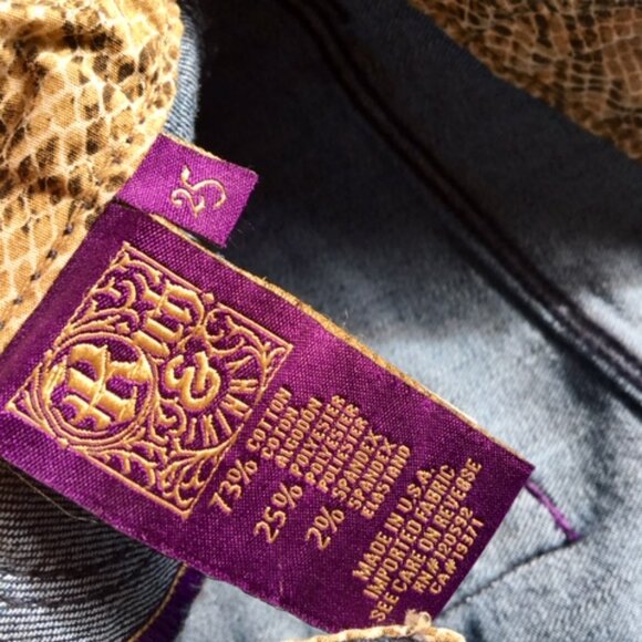 Rich and Skinny dark denim mid rise, skinny jeans size 24/25 - Picture 2 of 9